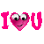 Emoticon amor besos corazones