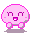 Emoticon gifs kaos rosado