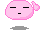 Emoticon gifs kaos rosado