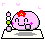 Emoticon gifs kaos rosado