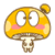 Emoticon llorando triste asombro