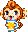 Emoticon monita animada