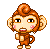 Emoticon monita animada