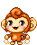 Emoticon monita animada
