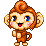 Emoticon monita animada