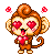 Emoticon monita animada