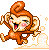 Emoticon monita animada