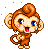Emoticon monita animada