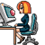 Emoticon trabajo estudio u